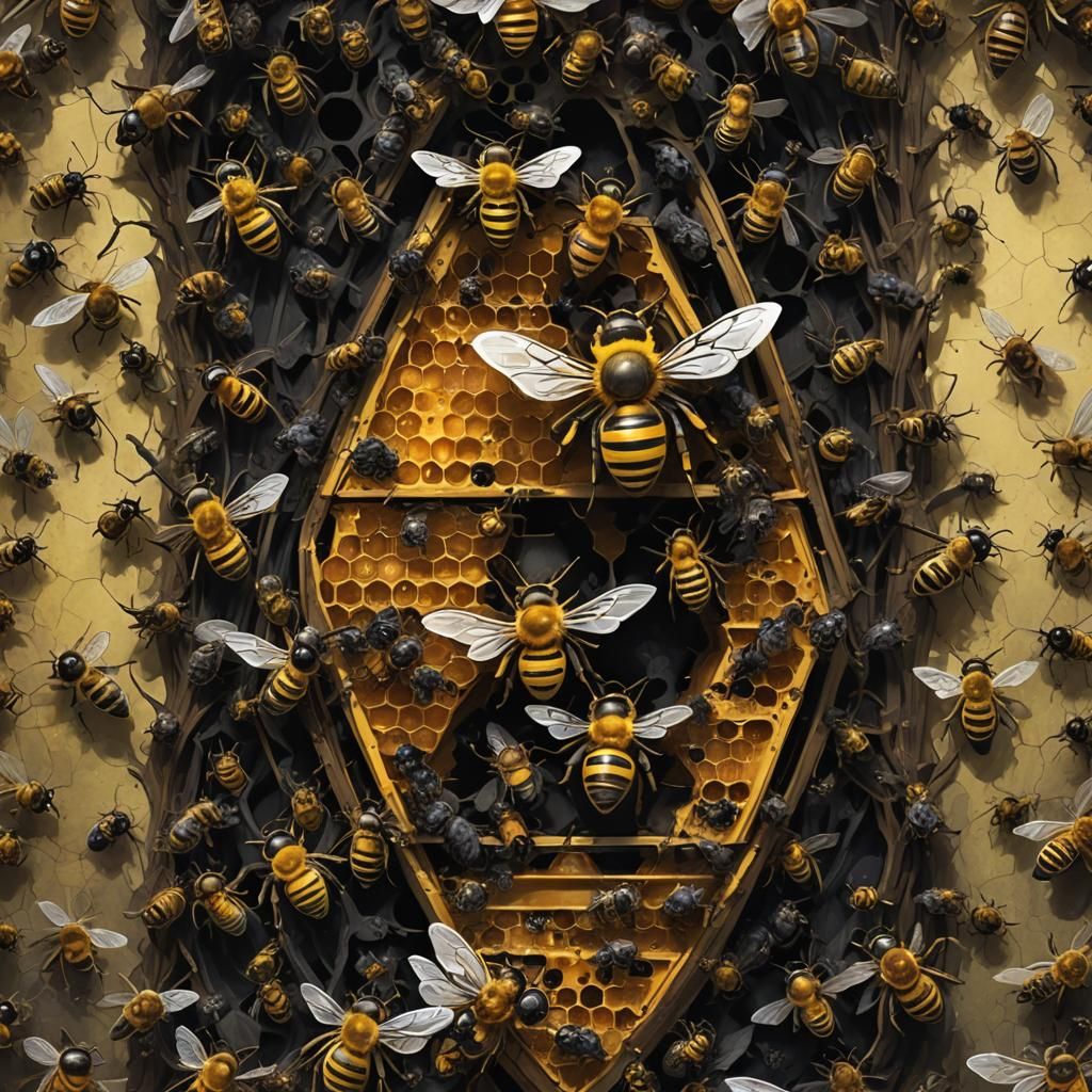 Gothic Beehive Honey: Sinister Art