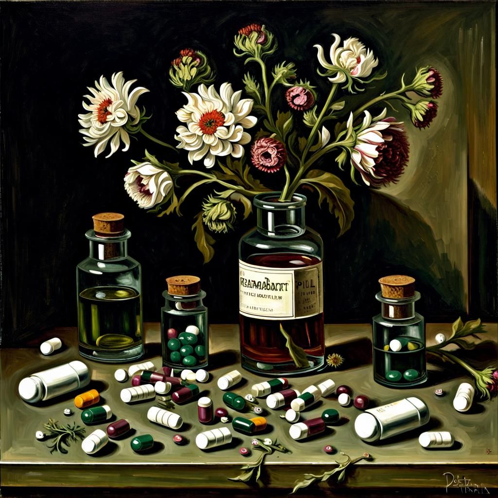 Baroque Still Life: Medicine and Decay