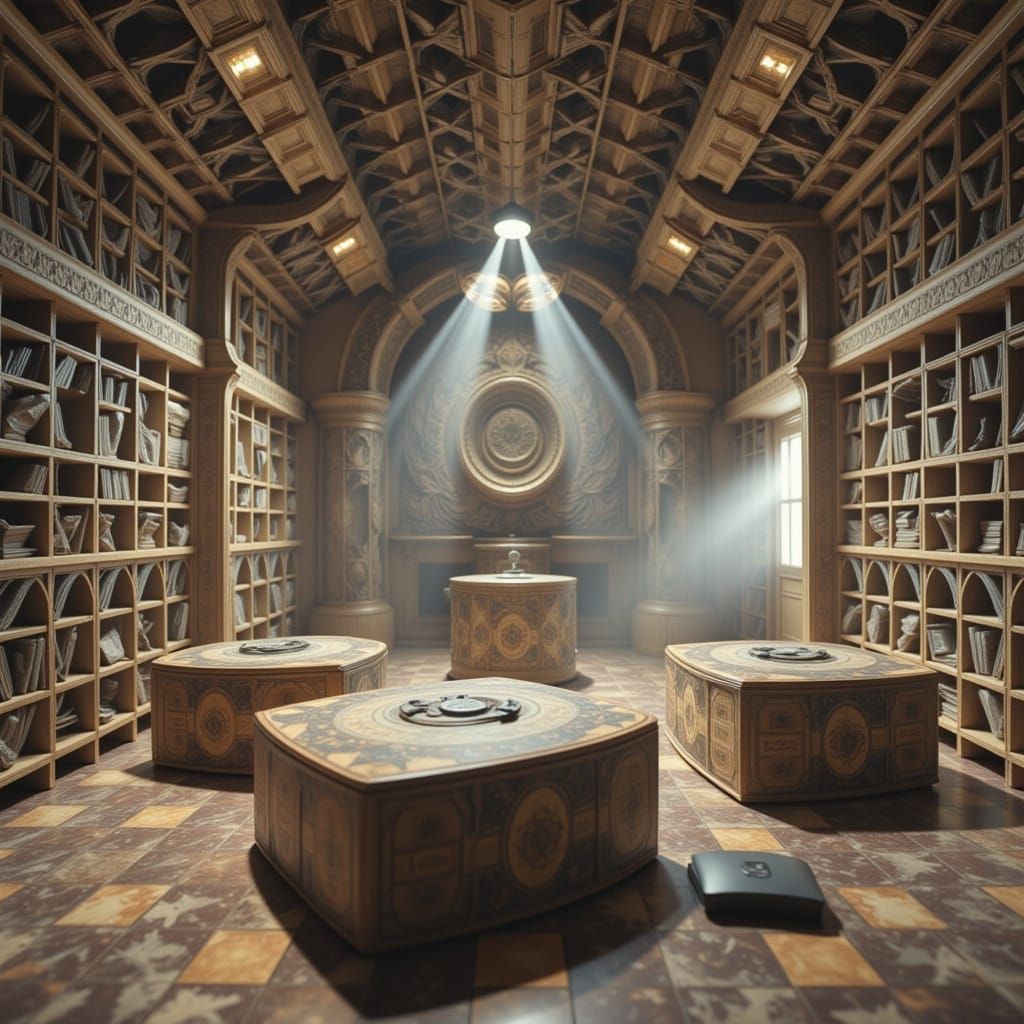 Vibrant Abstract Landscape in Colorful Style