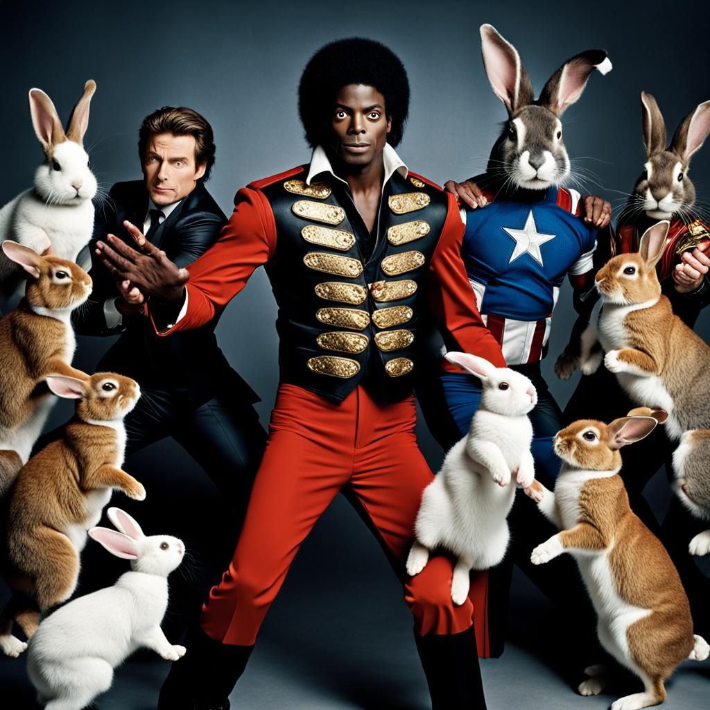 Avengers and Bunnies Recreate Thriller Dance
