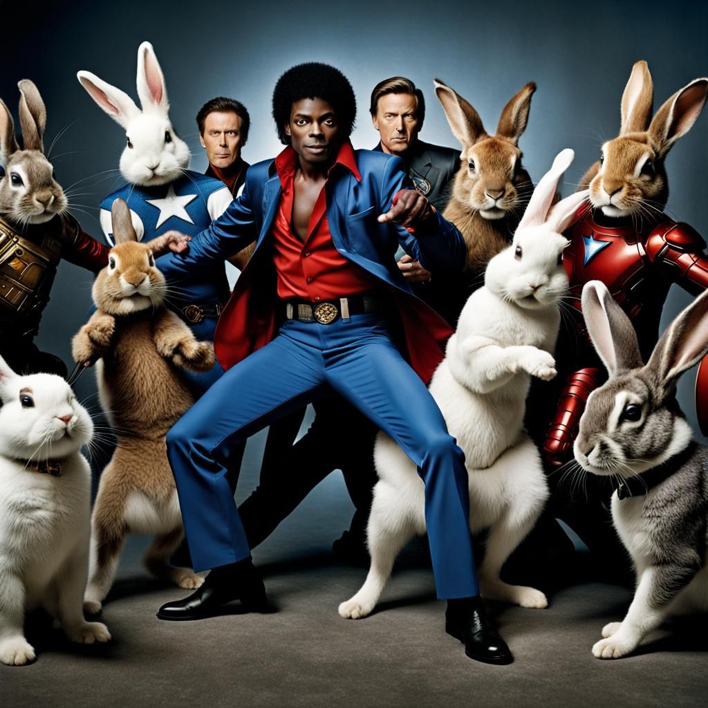 Thriller Dance Party: Avengers and Bunnies