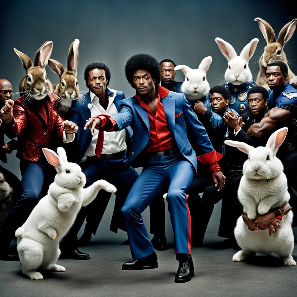 Thriller Avengers Bunnies: Professional Portrait Photography
