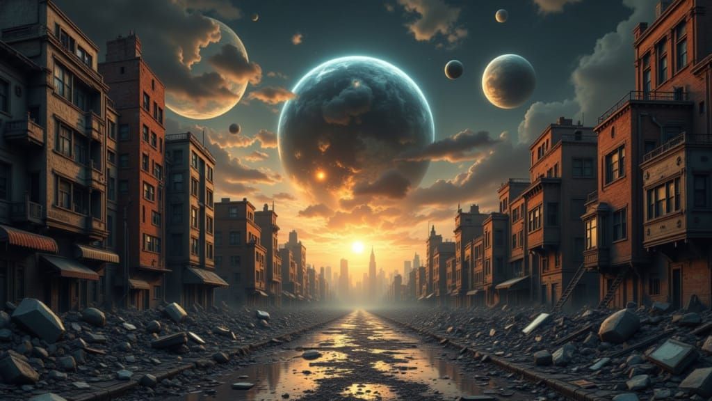 Dystopian World Collapses in Earthquakes and Asteroid Strike...