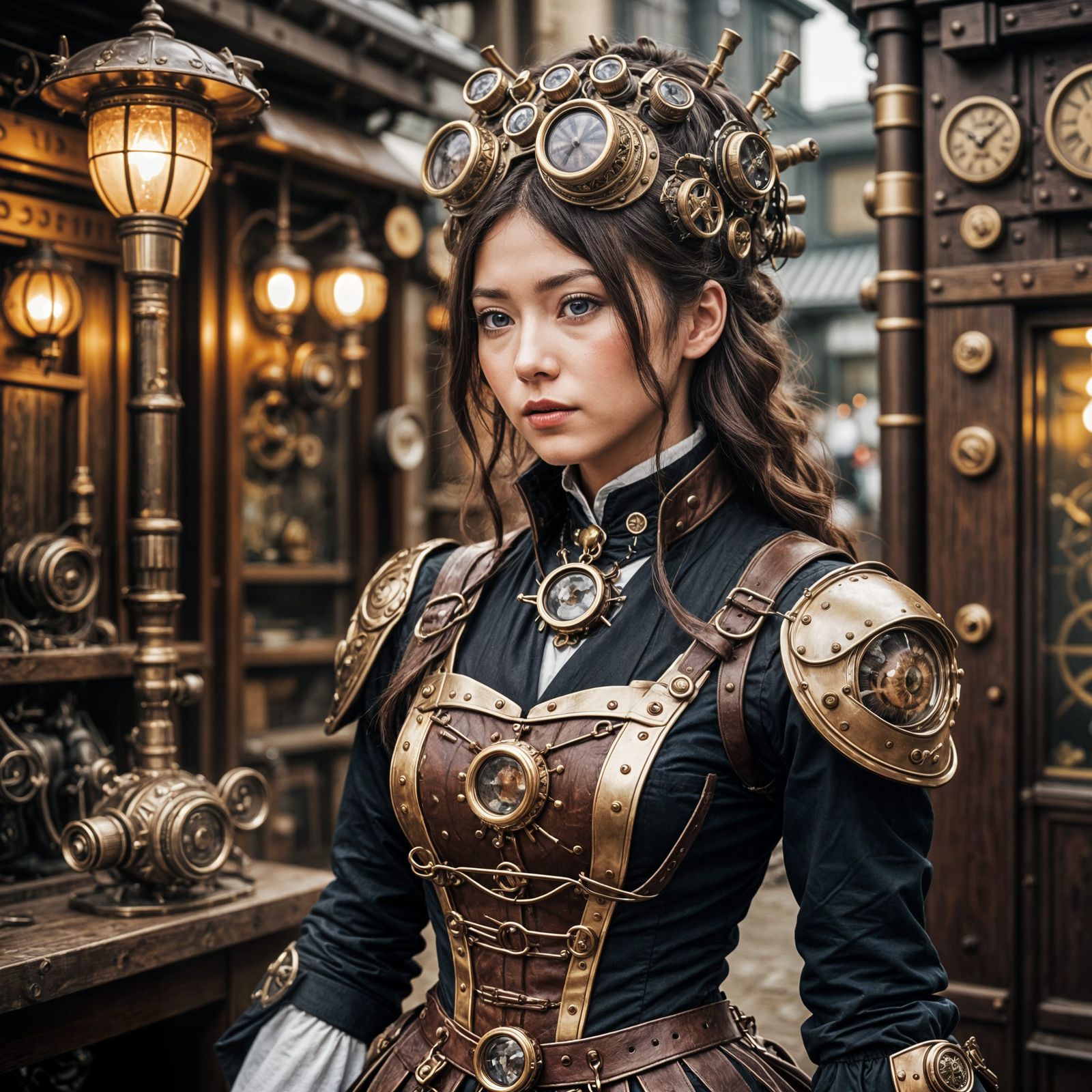 Steampunk Japan in Industrial Opulence