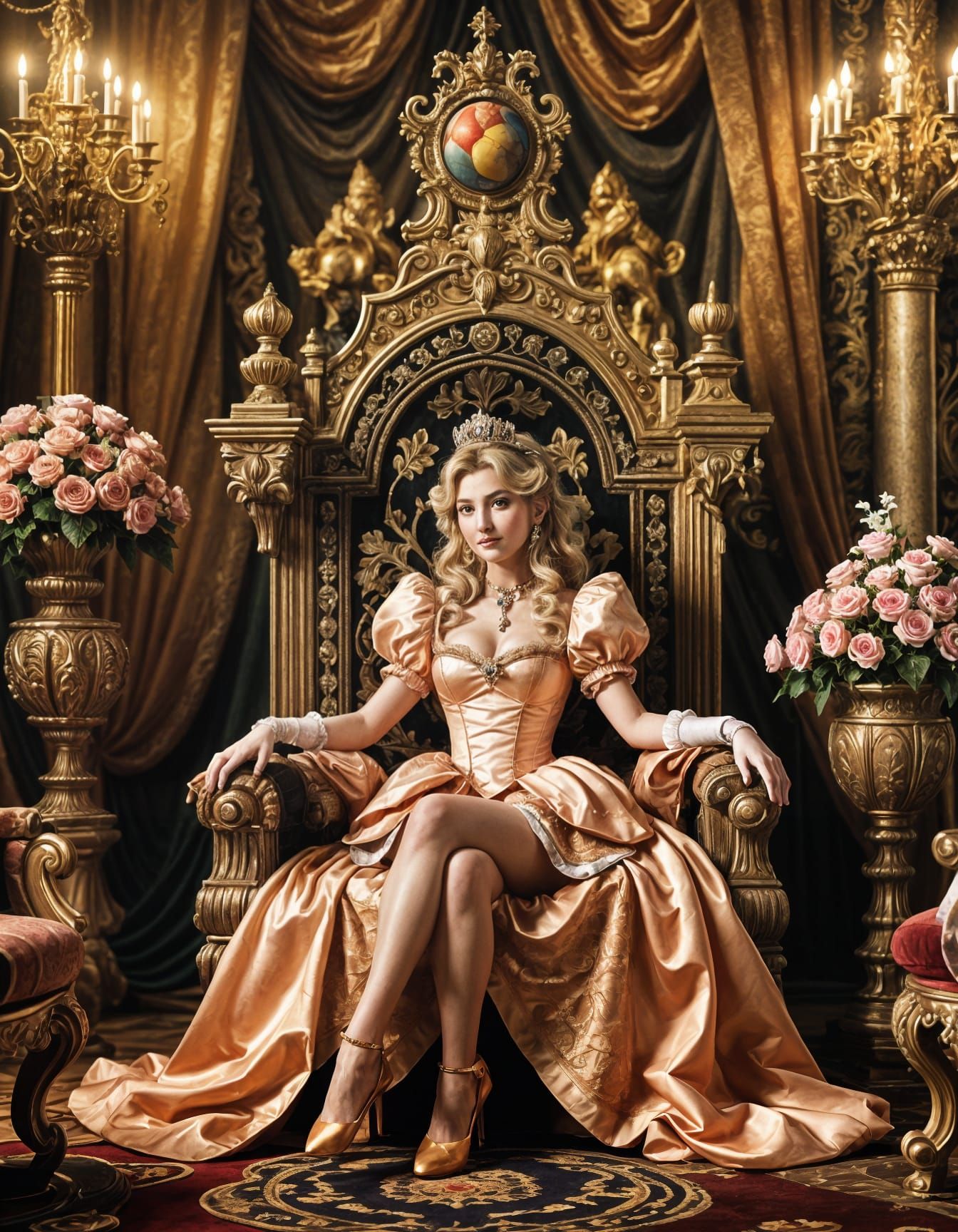 Princess Peach as Machiavellian Politician: Digital Art