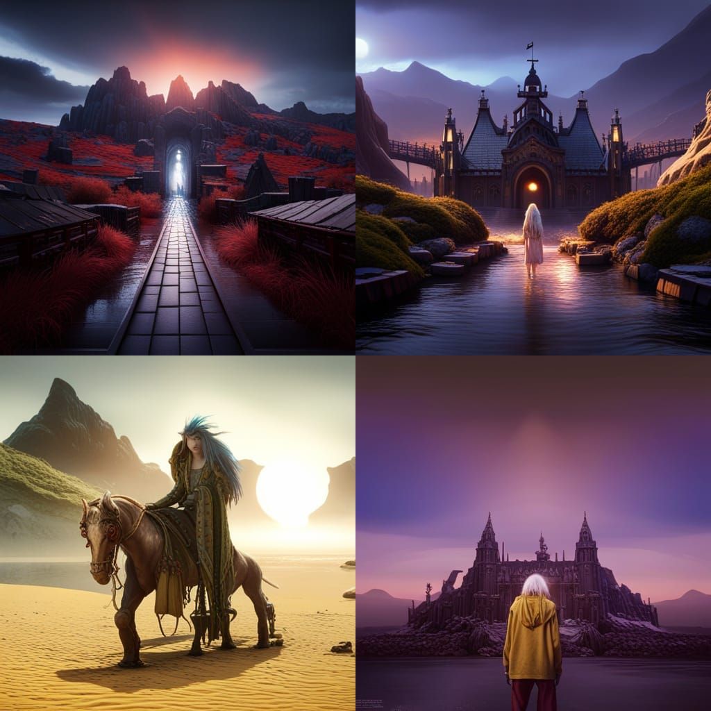 Billie Eilish Detailed Matte Painting