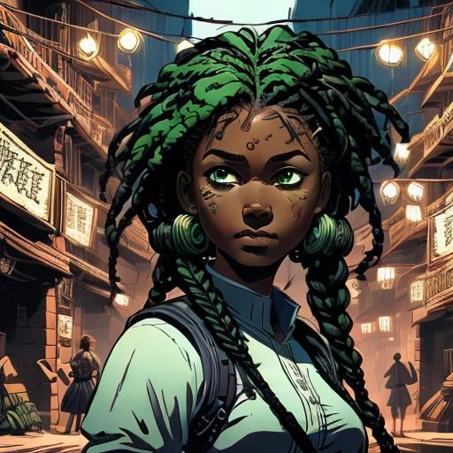 Arcane Style 3D Render of Elegant Woman