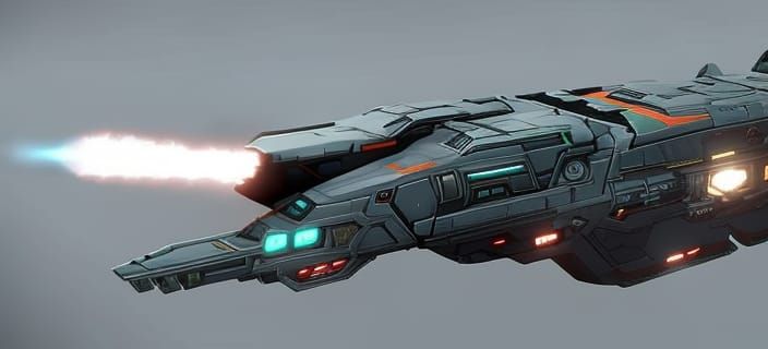 Halo Inspired UNSC Warship Concept Art in 8K