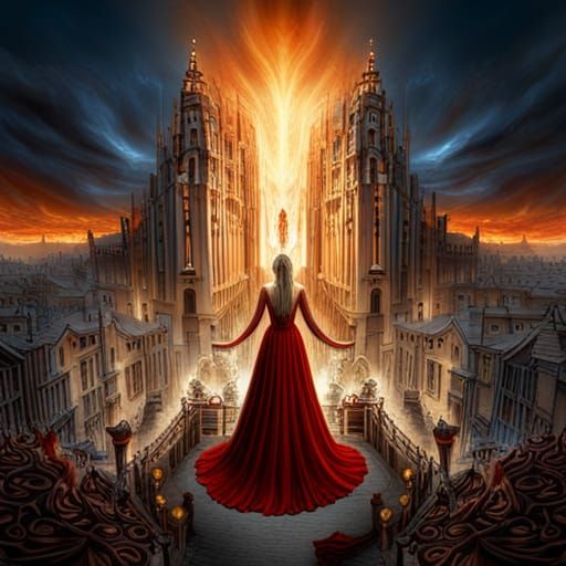 Hyperreal Art: Firefighter's Courage in Face of Danger