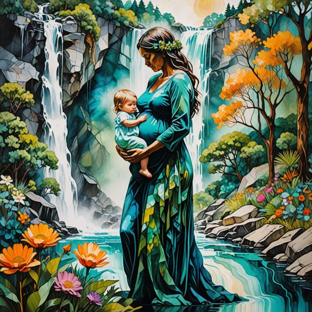 Mother Earth's Ethereal Embrace