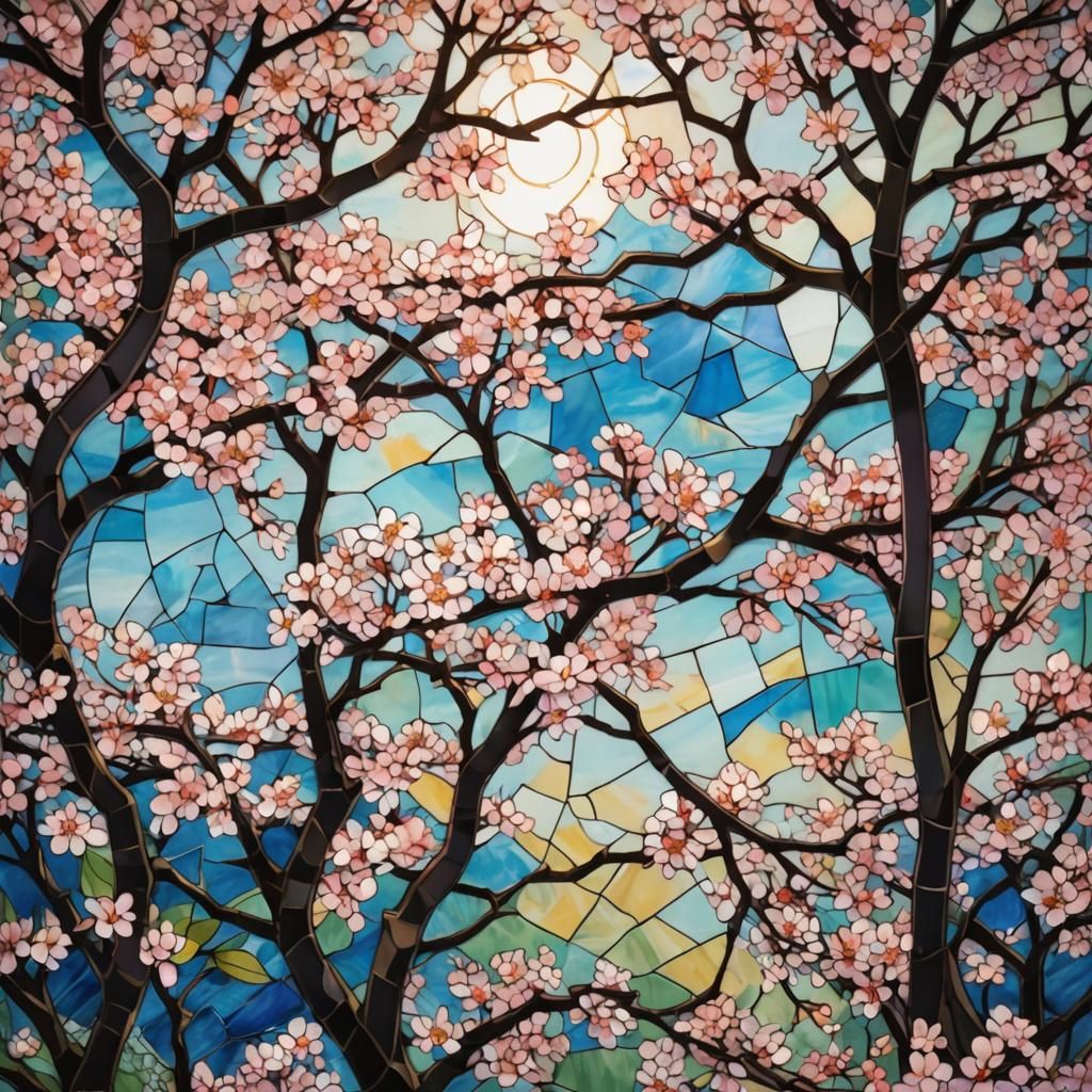 mosaic, stained glass