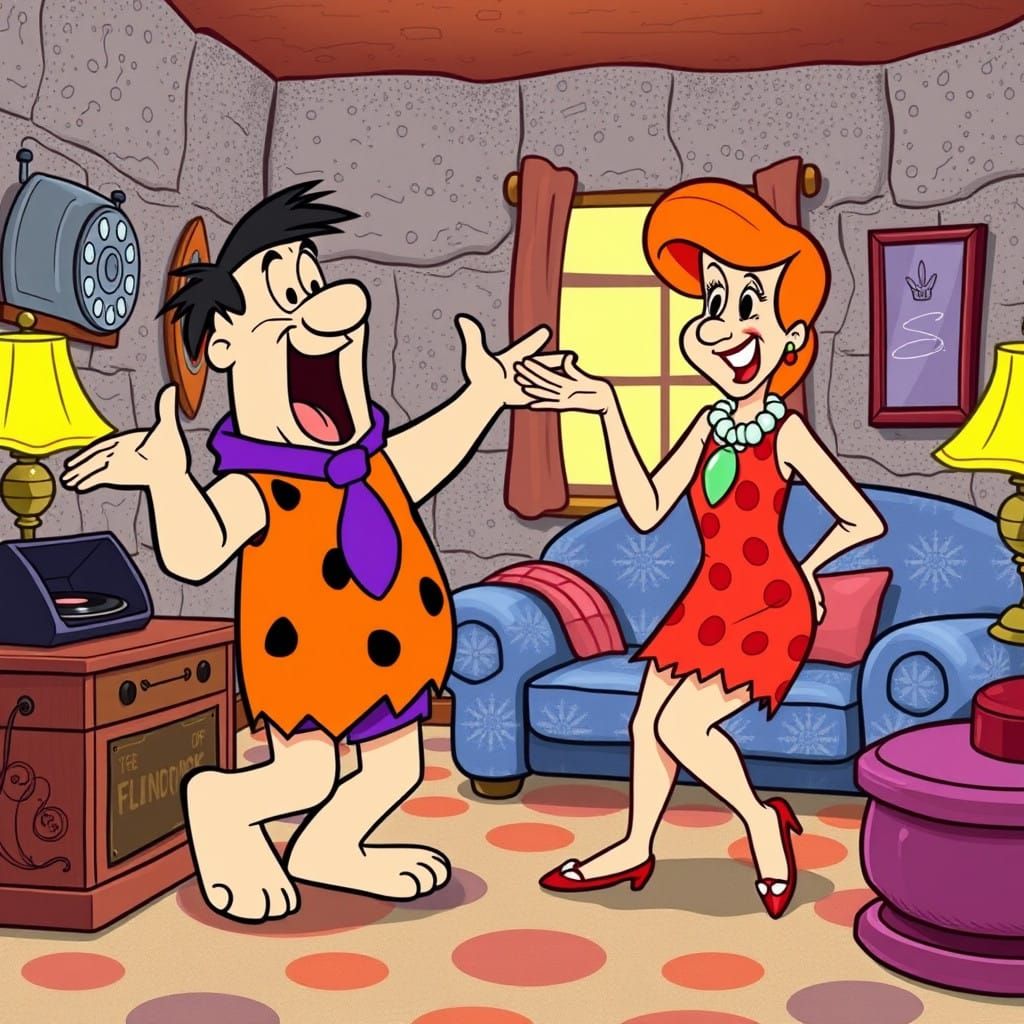 Fred Flintstone Kroons in Vibrant Bedrock Bowling Style