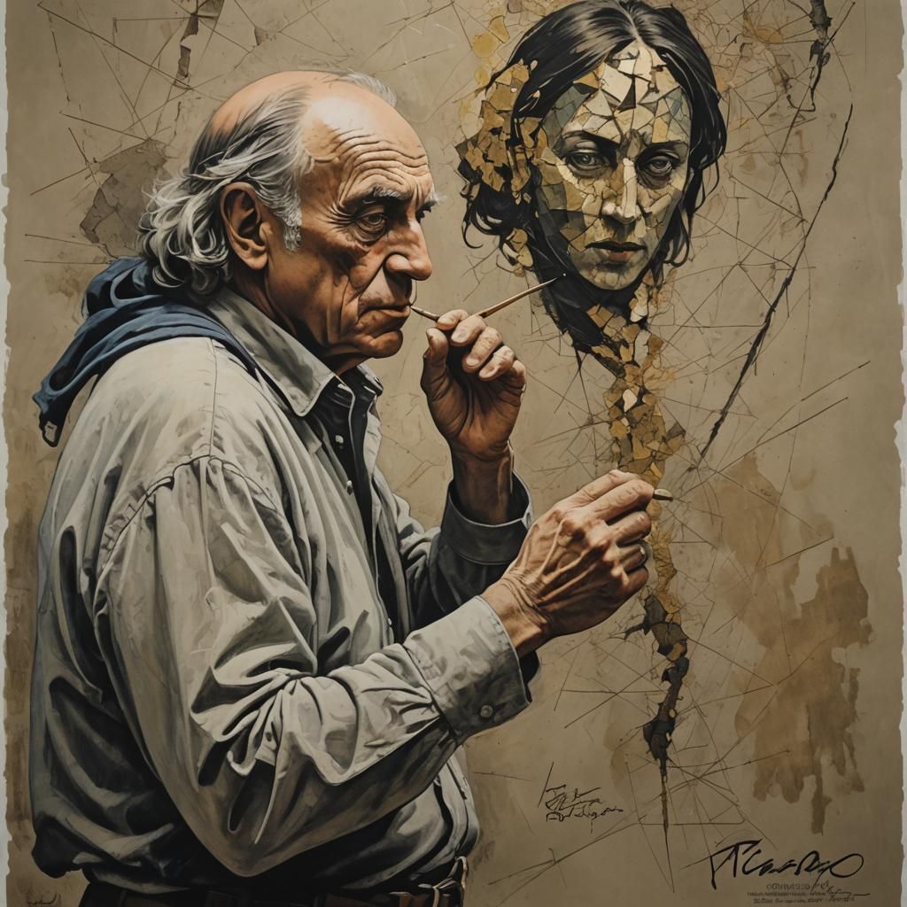 Surreal Movie Poster in Mixed Styles