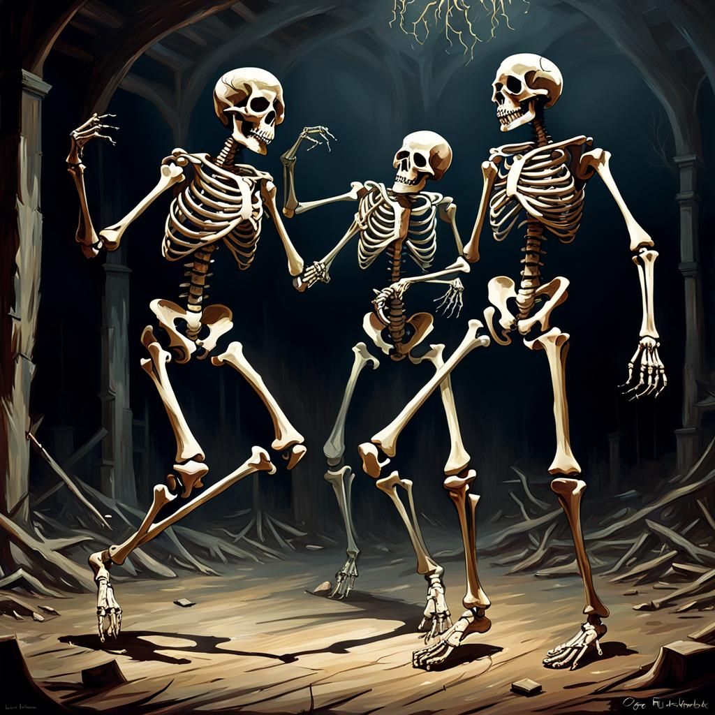 Sinister Skeletons Dancing