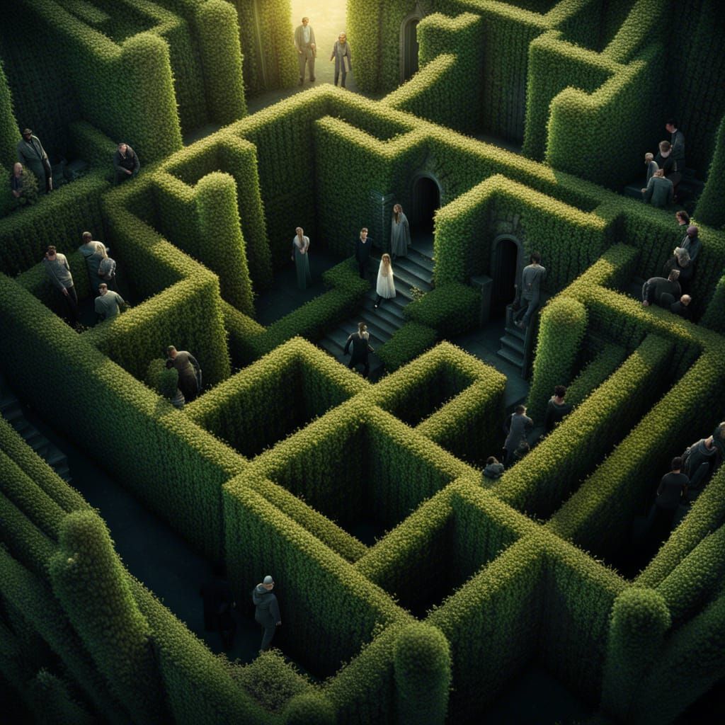 Continuously Shifting Hedge Maze with No Escape