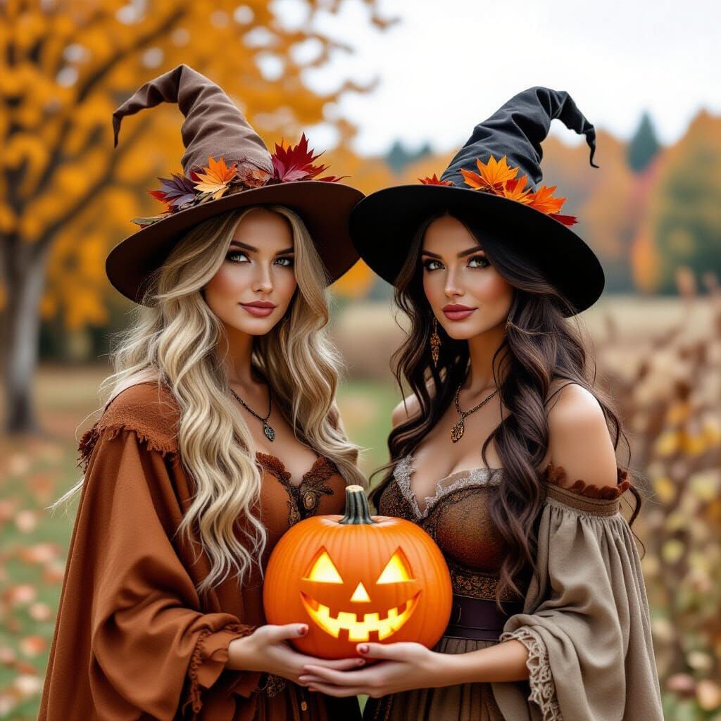 Rustic Goddesses of Autumn and Halloween