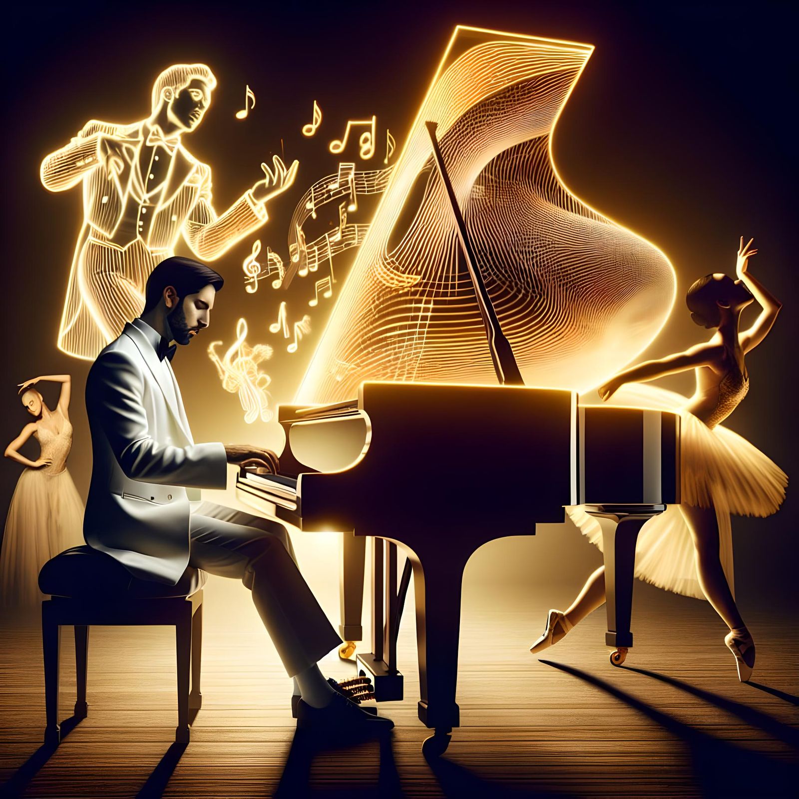 A beautiful masterpiece of a classy , sophisticated male pia...