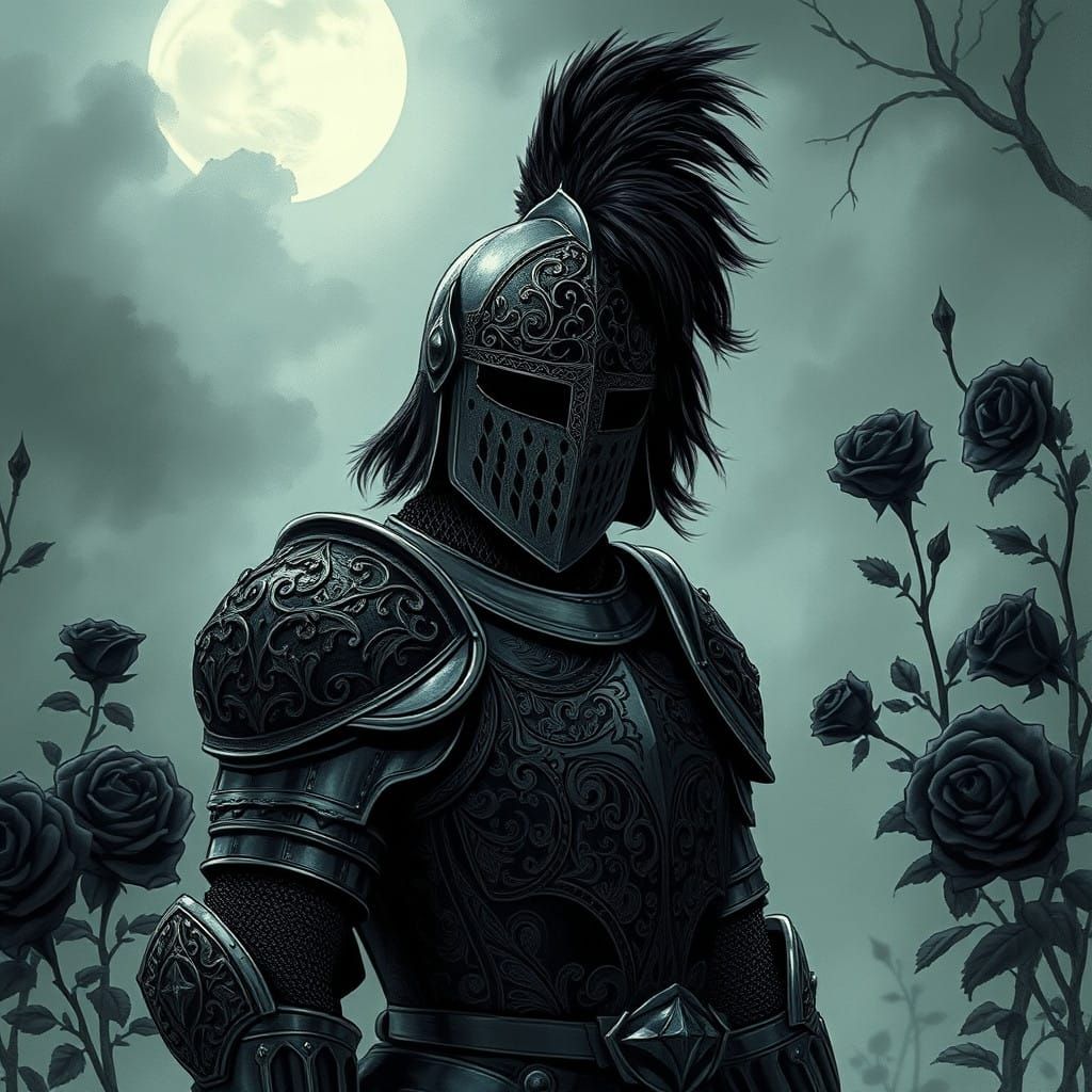 Knight of the Black Rose in Gothic High Armor