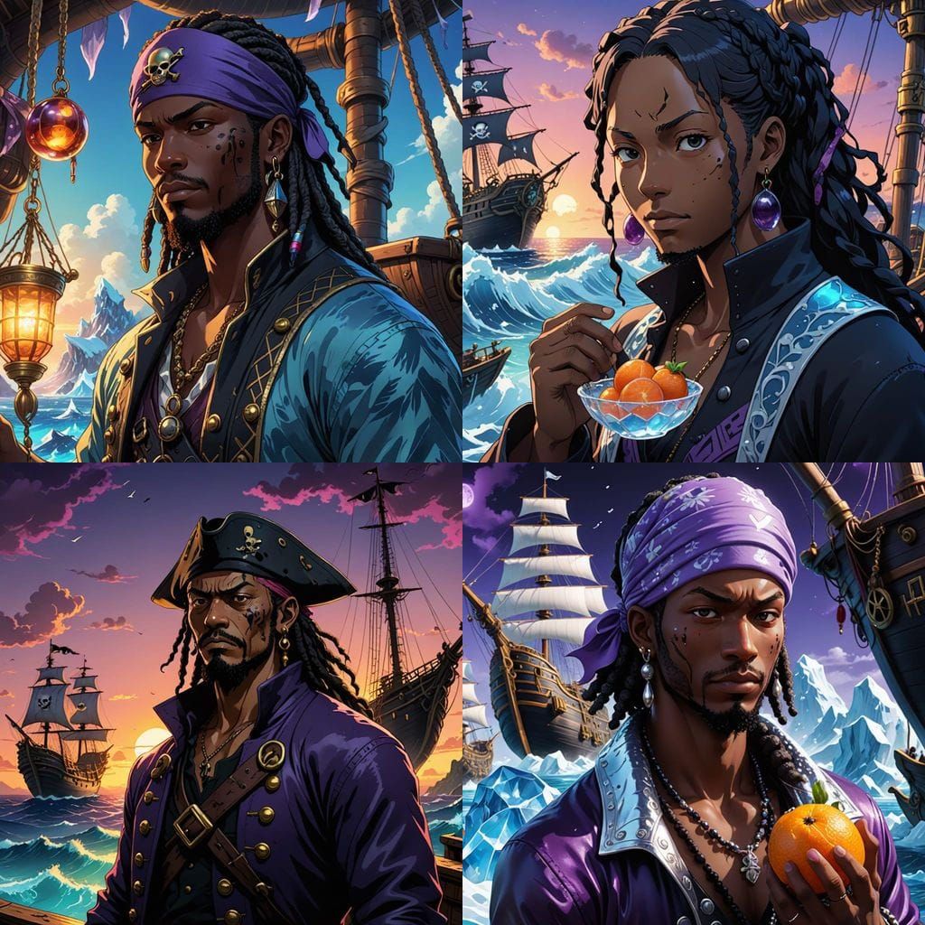 One Piece Inspired Pirate King with Ice Powers