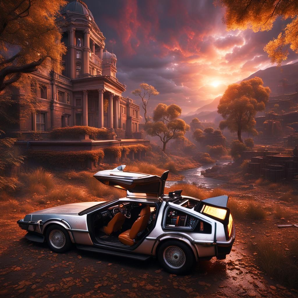 Back to the Future Matte Painting in Deep Color