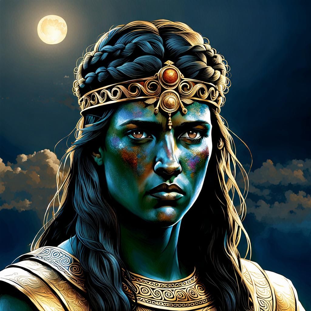 Classical Portrait of Cassandra, Trojan Priestess