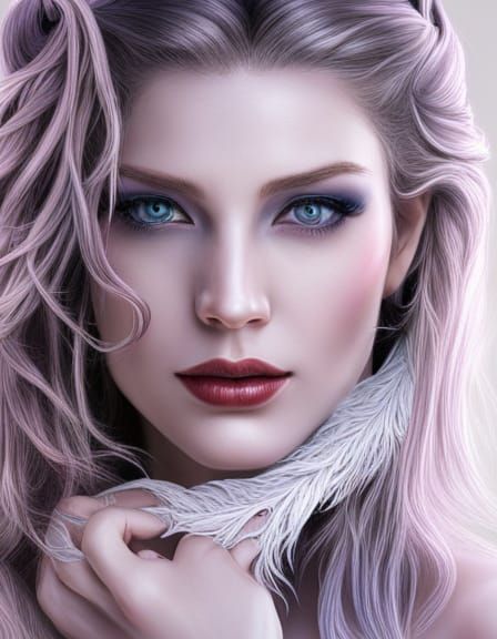 Ethereal Elven Woman in a Magical Forest