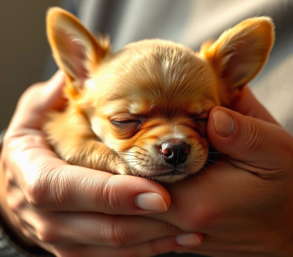 Teacup, Hands, Chihuahua