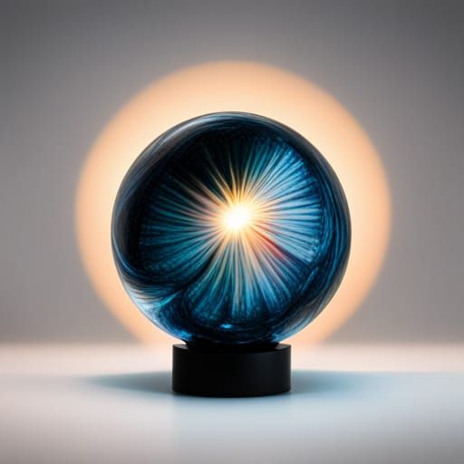 Mesmerizing Chaos Orb: A Cosmic Glass Sphere