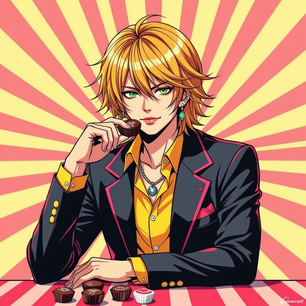 Mello from Death Note in Vibrant Digital Art