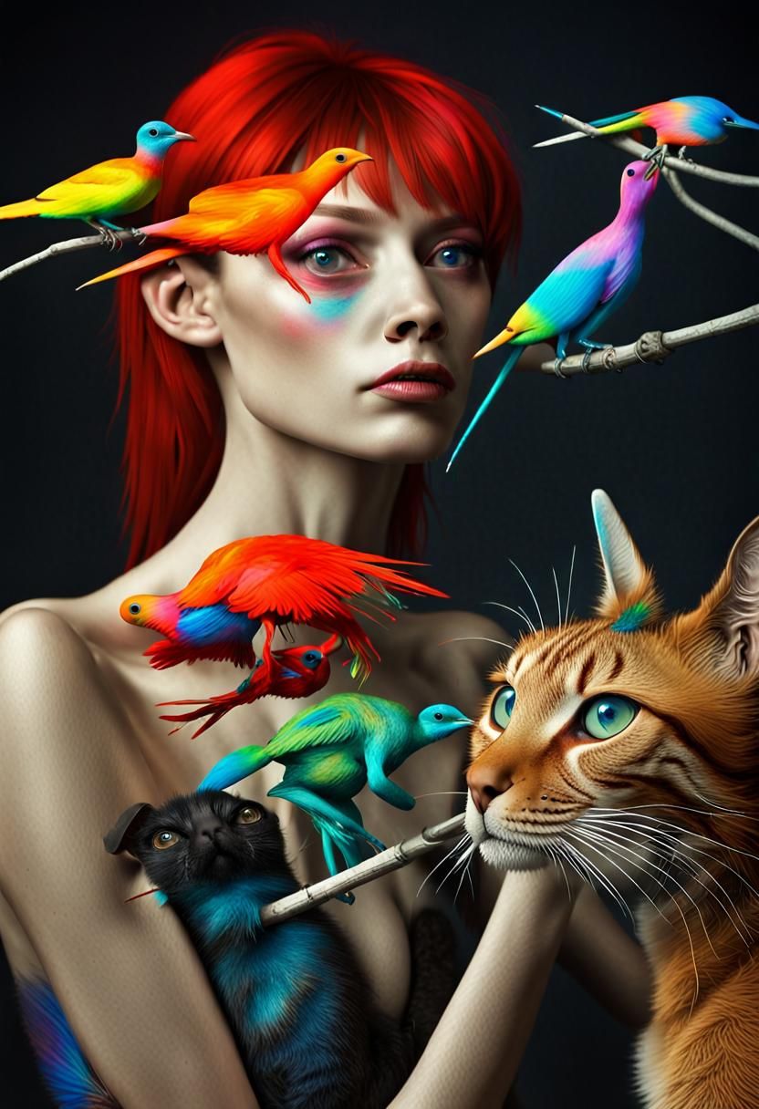 Surreal Exotic Aliens in Professional Photography Style