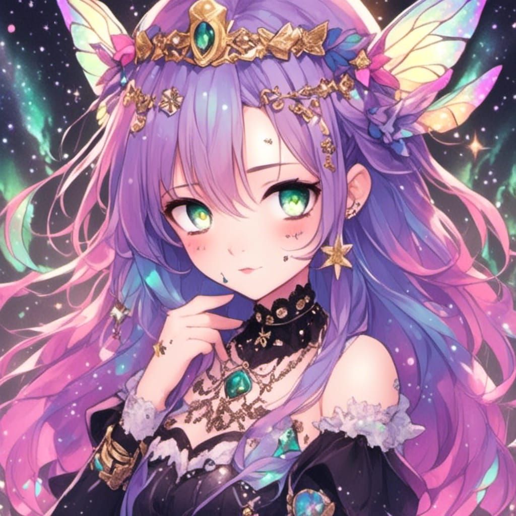 Adorable Chibi Fairy Princess in Dreamy Fairycore Style