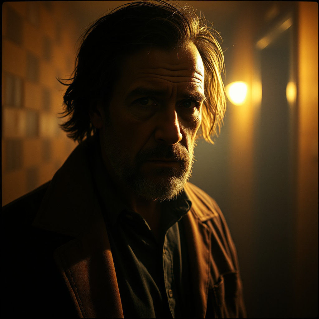 Horror Character in Cinematic Psychological Thriller Style