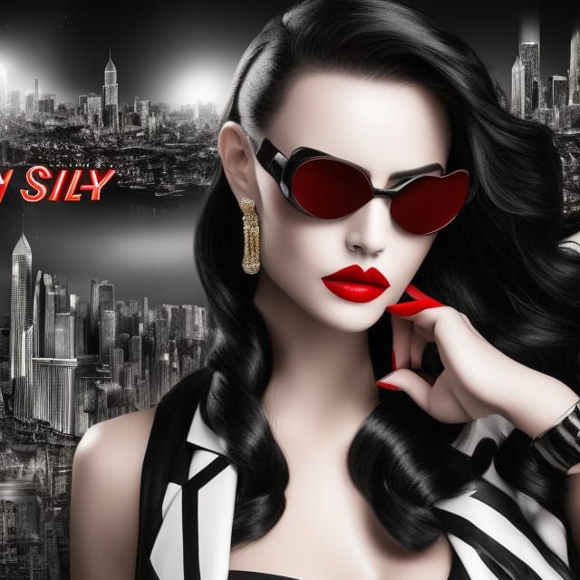 Heroic Beauty in Sin City Style Gotham