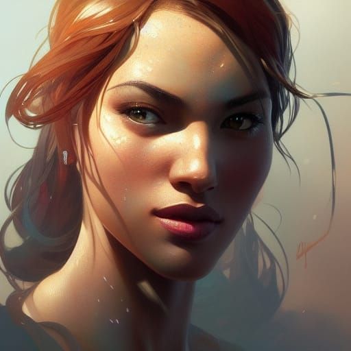 Detailed Portrait with Dynamic Lighting in 8K Resolution