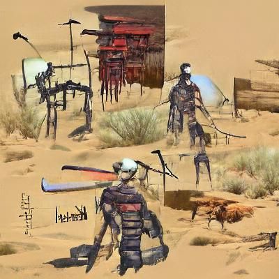 Hiver Drone in Desert Battle