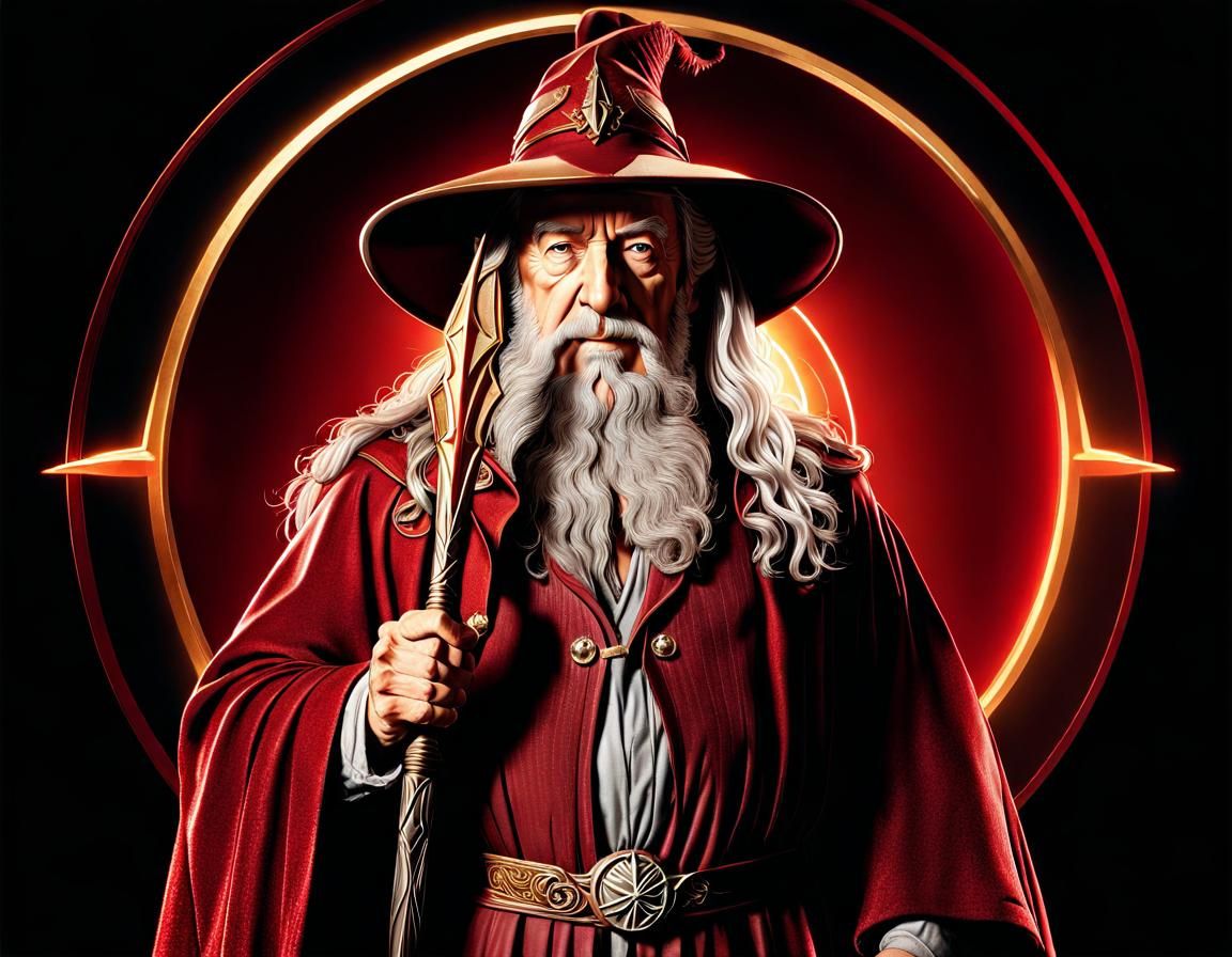 Gandalf as The Flash in Dramatic Lighting