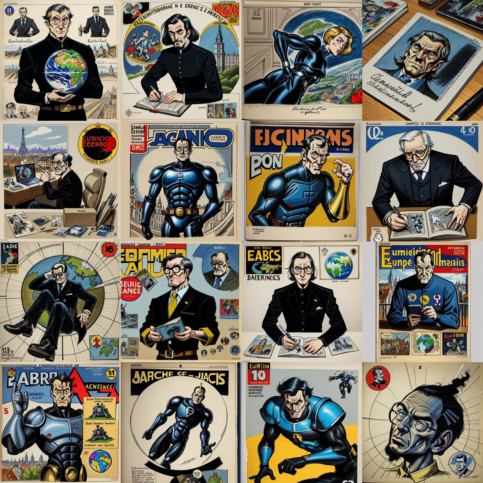 AI Takes Control: European Comic Art