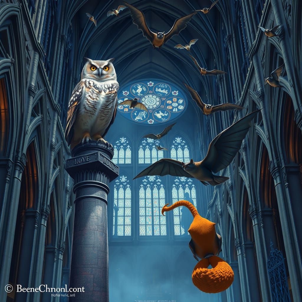 Fantastical Creatures Unite in Notre Dame's Gothic Nave