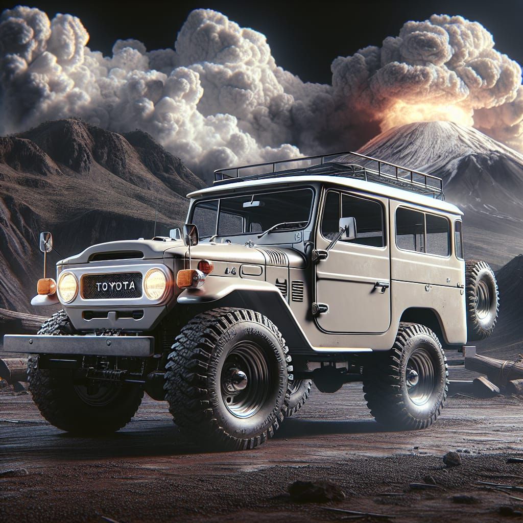 1964 FJ40 Toyota Land Cruiser 4x4 Photorealistic Image