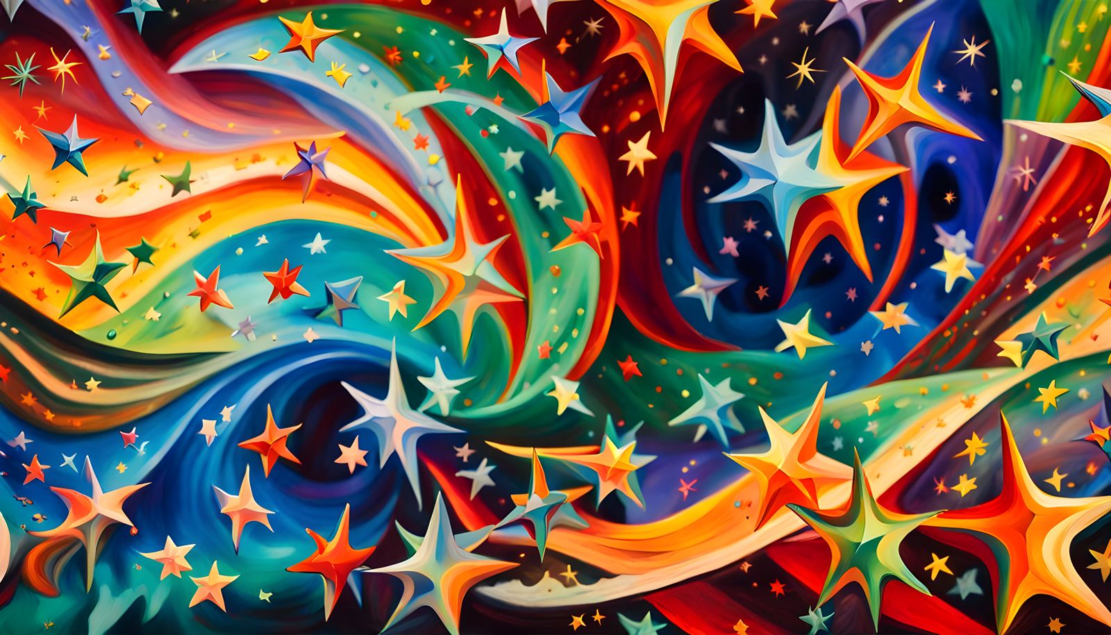 Iridescent Stars Formed from Magnetic Wave Energy