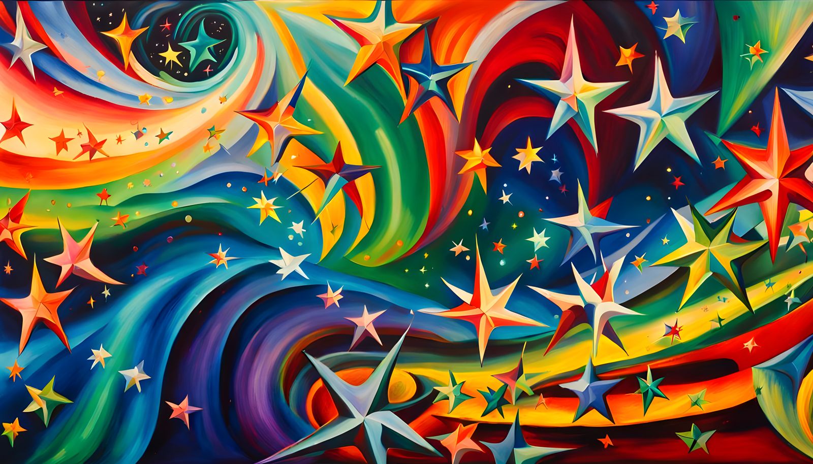 Iridescent Stars Formed from Magnetic Wave Energy