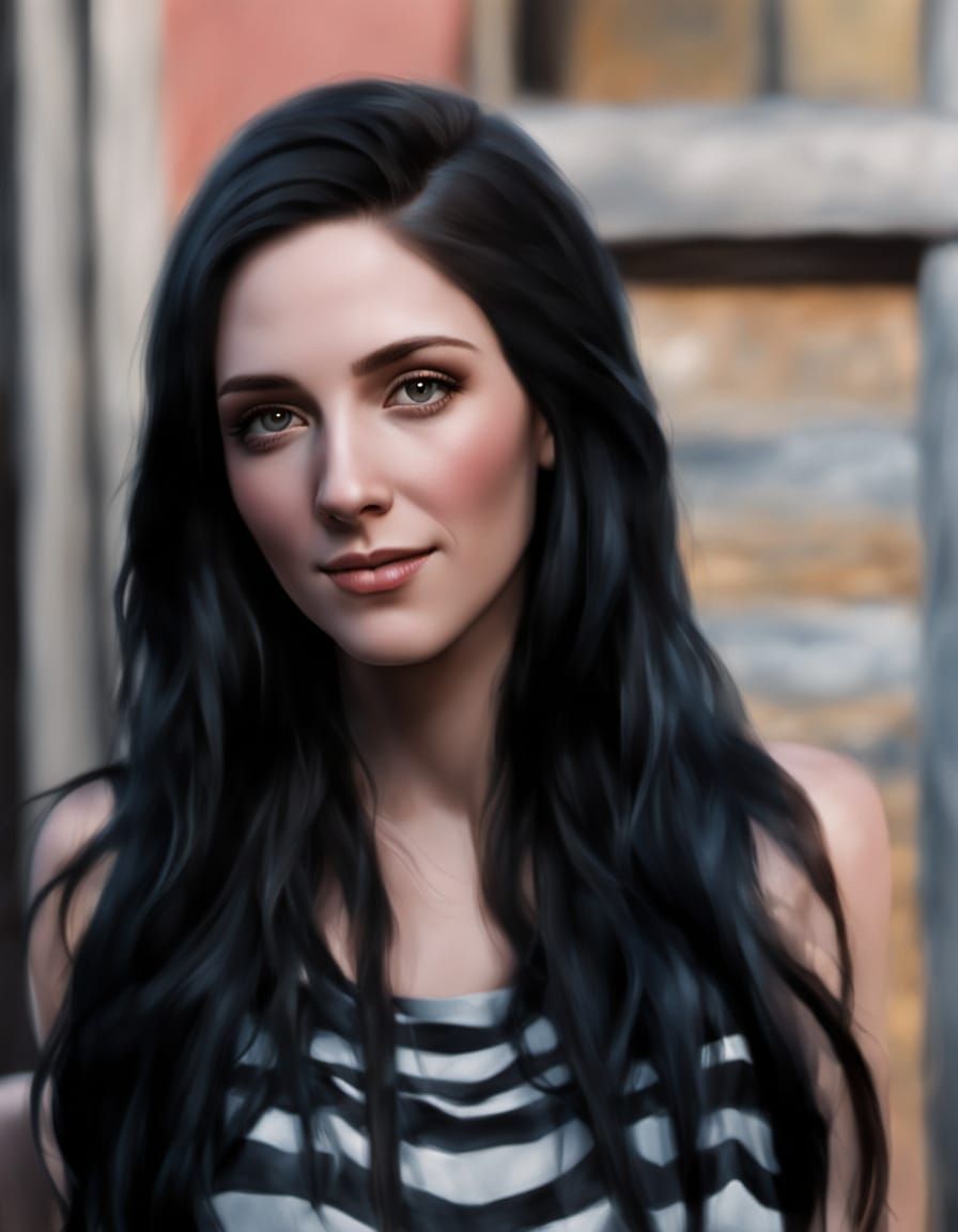 Striking Portrait of a Woman in Vibrant Colors