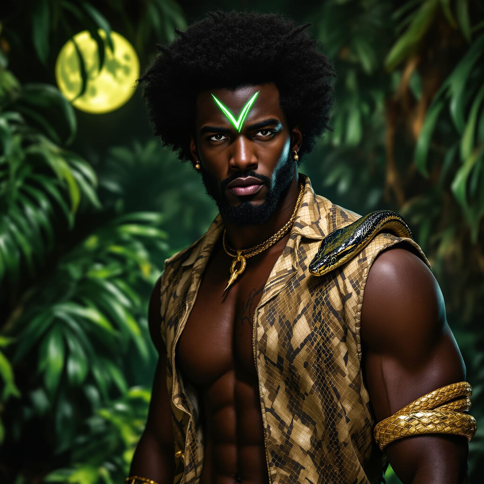 Brother Voodoo Emerges From Jungle in 60s Afro Style