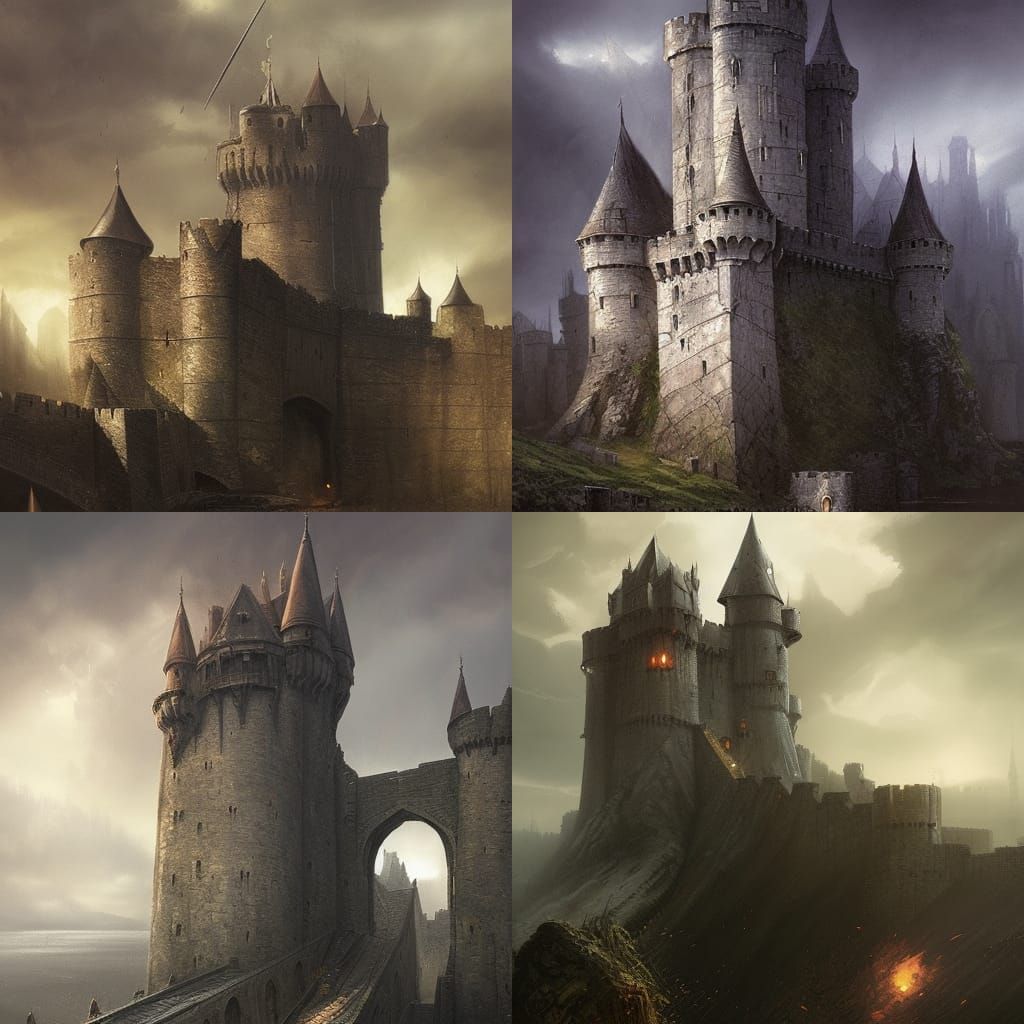 Middle Earth Castellum with Water Mote and Drawbridge