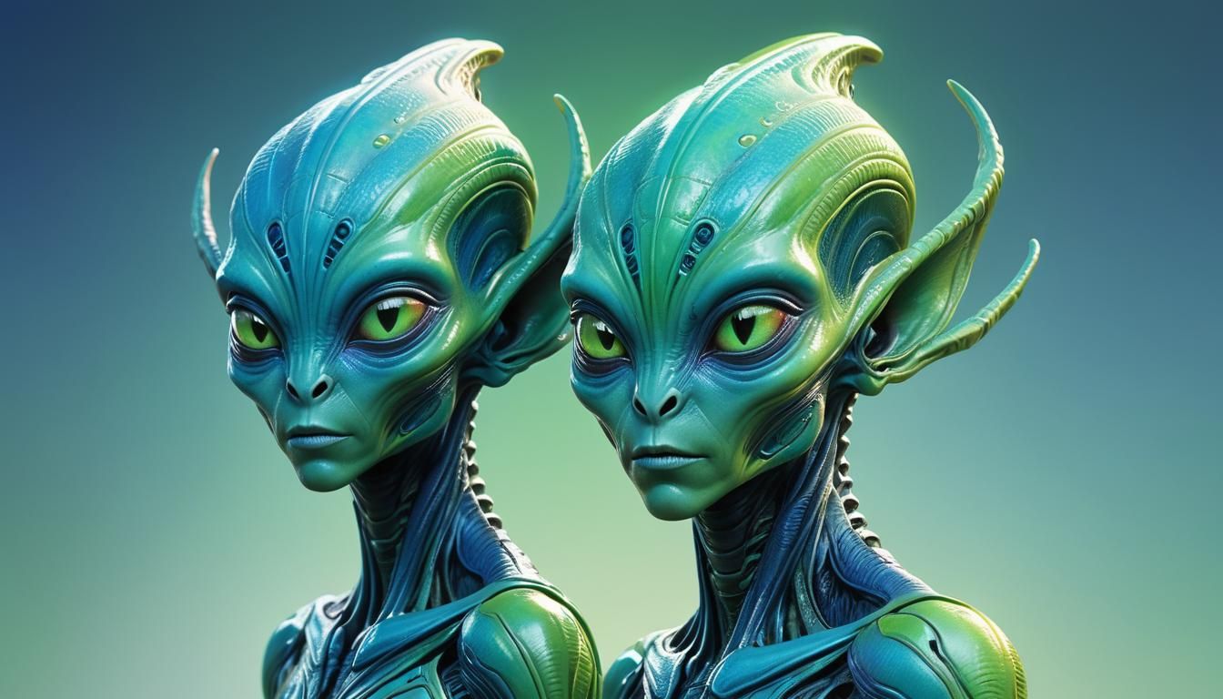 AINA_AINZA Alien Concept Art in Splash Art Style