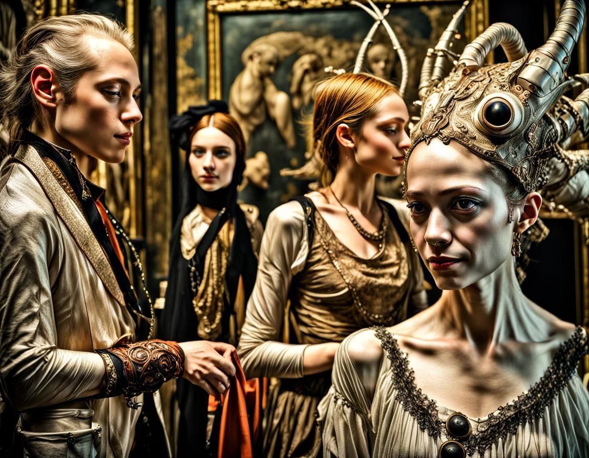 Photorealistic Aliens in Subdued, Magical Lighting