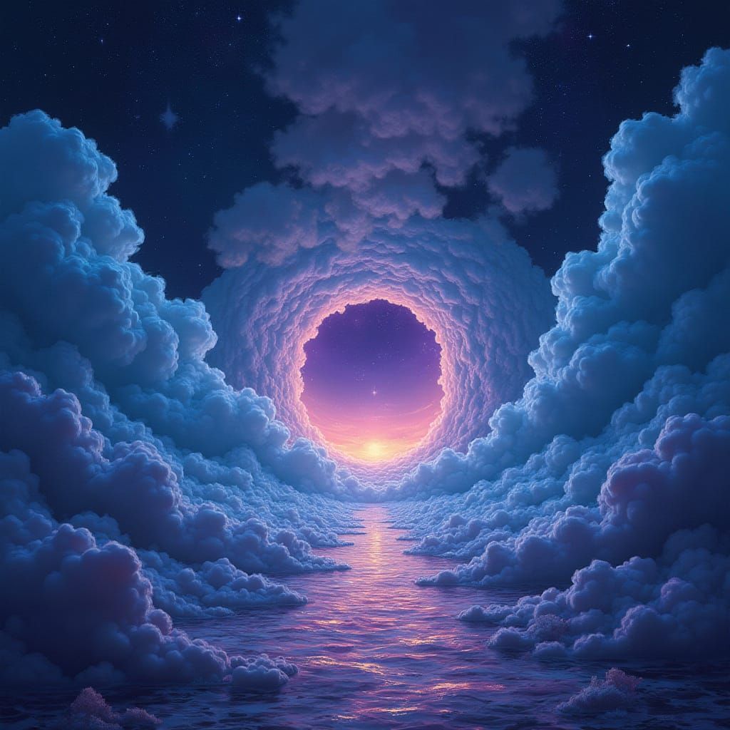 Dreamlike Portal in Cosmic Colors