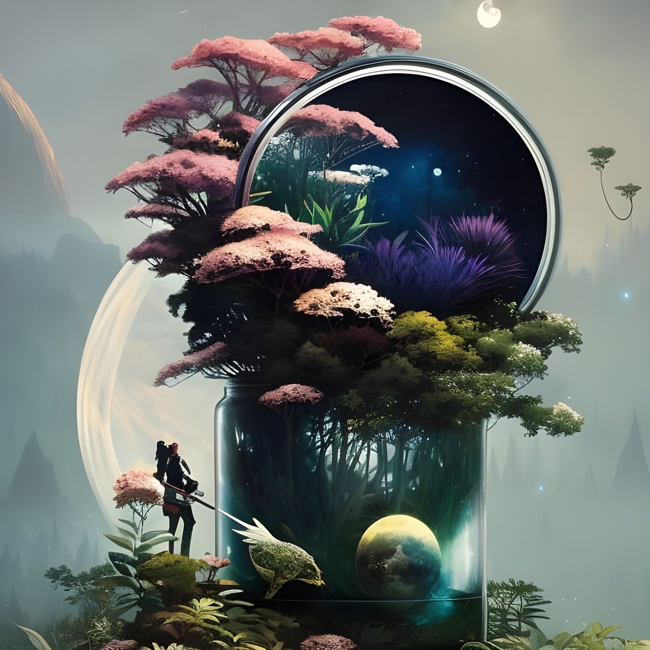 Celestial Botanical Garden in a Jar