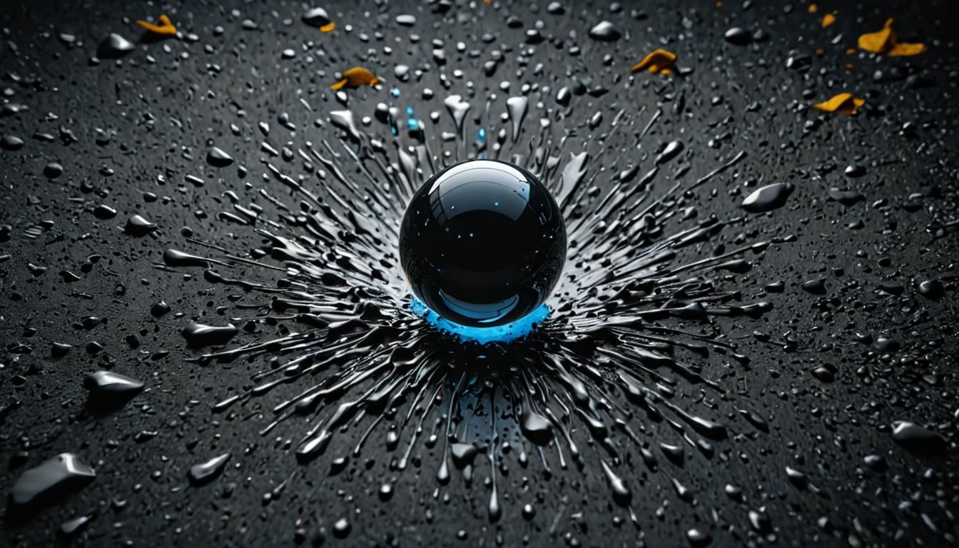 Abstract Sci-Fi Interface in Dark Photography Style