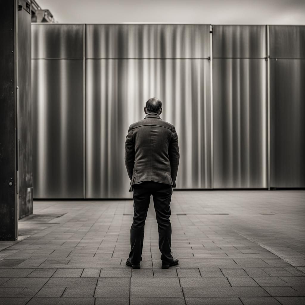 Contemplative Man in Ambient Light